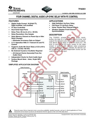 TPA5051RSATG4 datasheet  